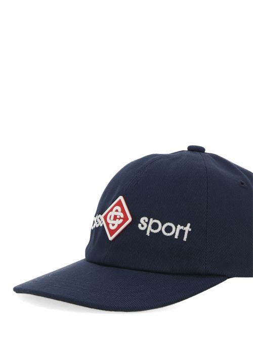 Navy blue/white/red cotton twill hat CASABLANCA | AS24HAT00203CASA SPORT ICON